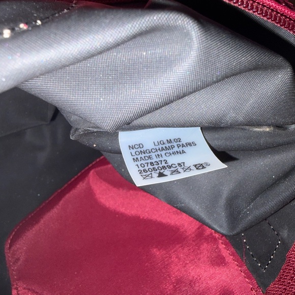 Longchamp Le Pliage Small Red Tote Bag - Picture 5 of 5